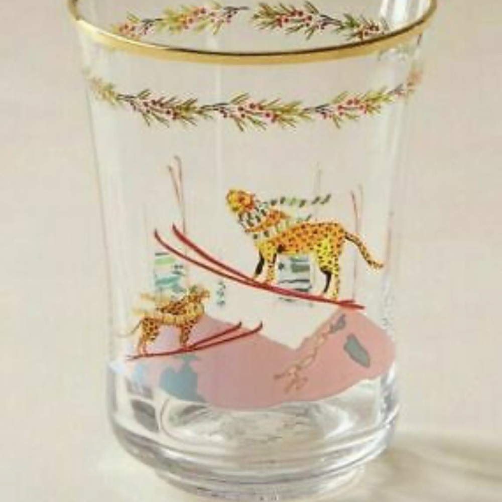 Anthropologie Inslee Farris Leopard juice cup new